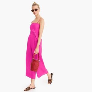 Hot Pink Linen J Crew Jumpsuit